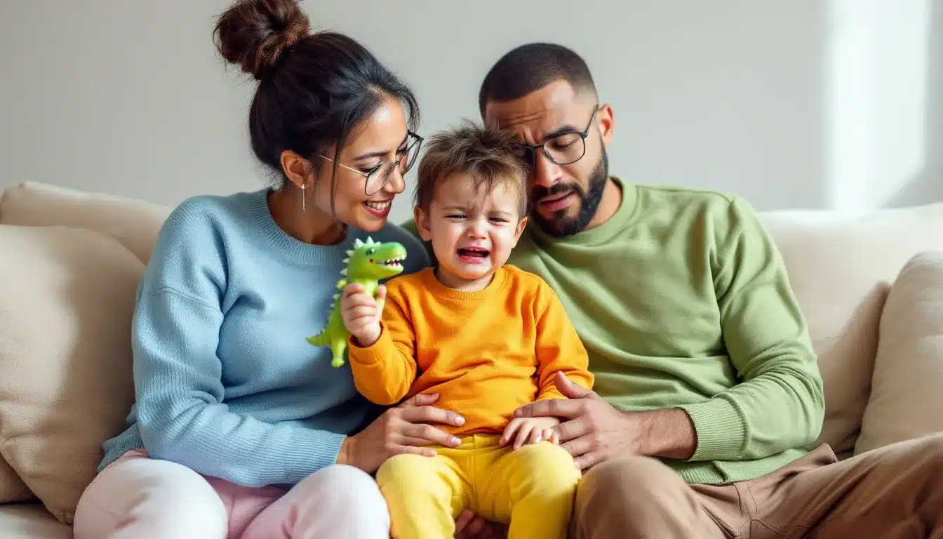 Verzweiflung in Familie