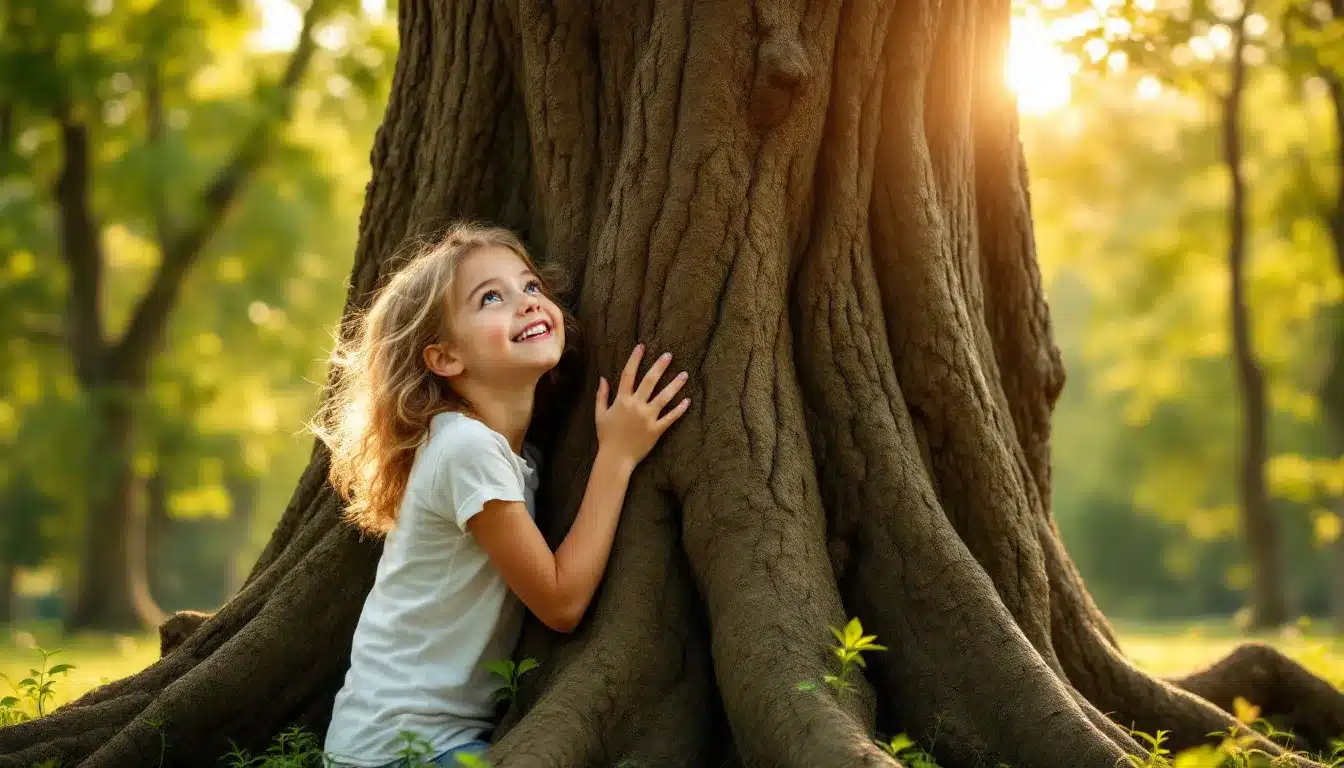 Kindliche Verbundenheit mit der Natur – ein Symbol für nachhaltige Erziehung