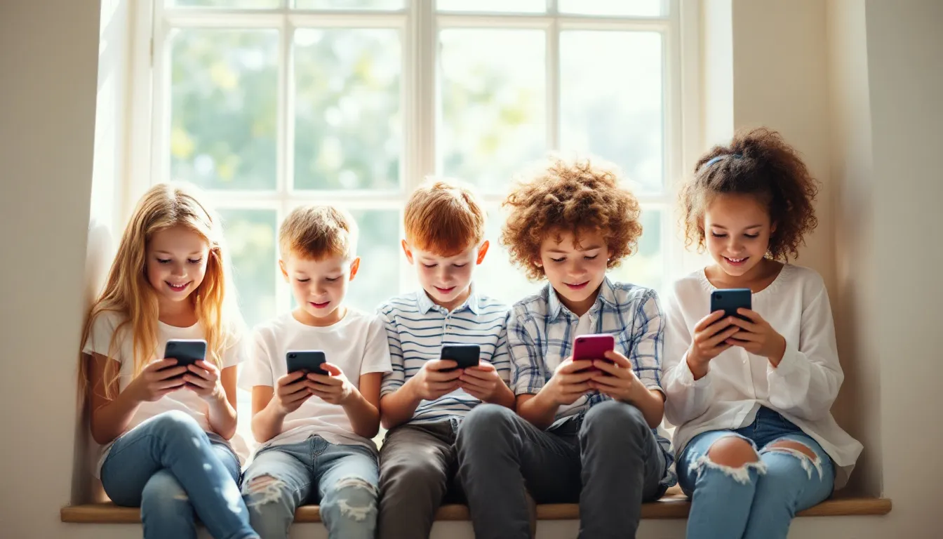 Kinder und Smartphones