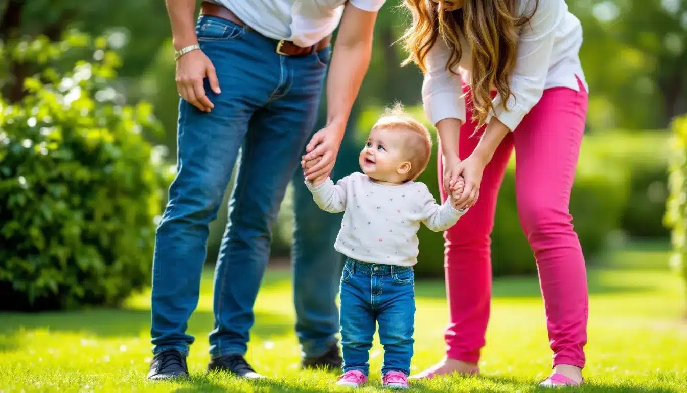 Familie mit Baby