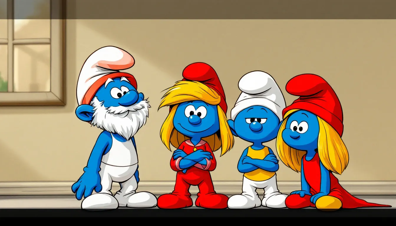 Schlümpfe-Freunde: Gemeinsam erleben die blauen Helden unvergessliche Abenteuer in den 80er-Jahren!