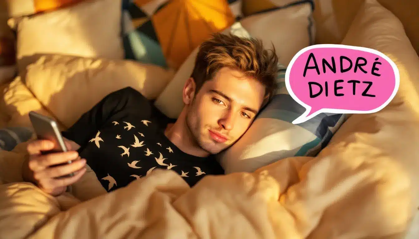 André Dietz liegt entspannt im Bett und reflektiert über Vorurteile in seiner neuen Kolumne.