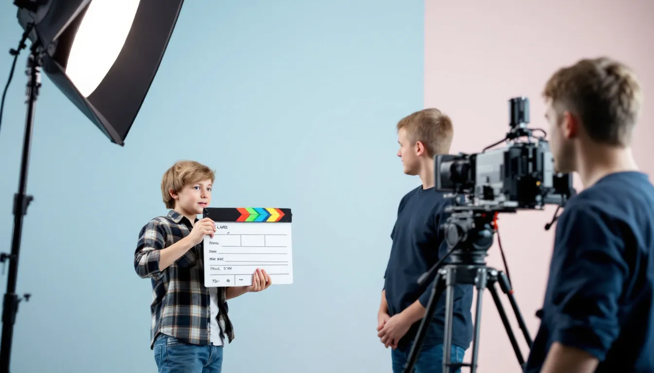 Kinder am Filmset