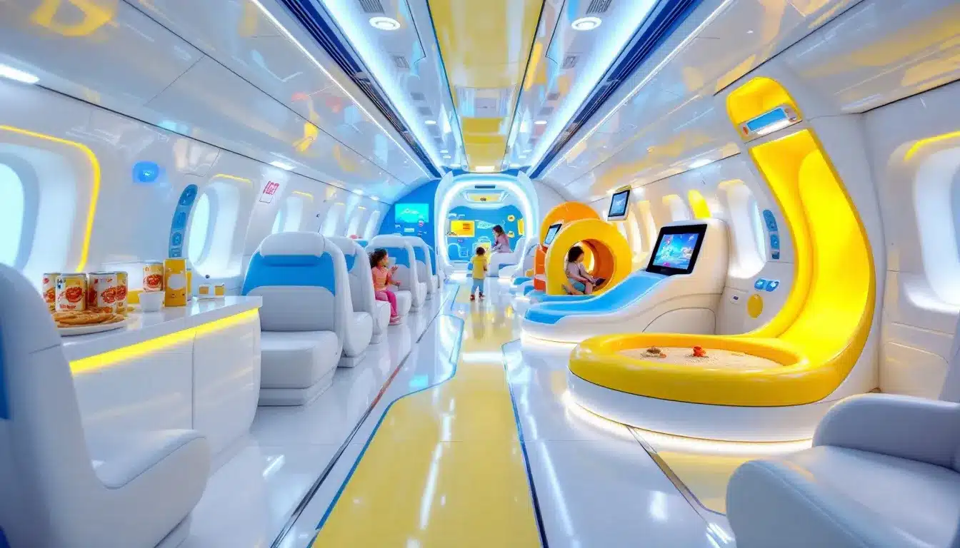Zukunftsweisendes Flugzeug-Interieur