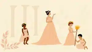 Ein Porträt von Augustus, einem Mann mit römischer Kleidung, der über sein Erbe nachdenkt.