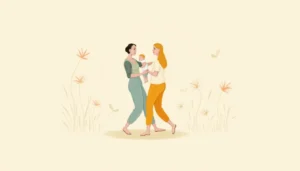 Kind mit Doppelnamen in harmonischer Umgebung