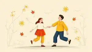 Kinder lachen und spielen glücklich